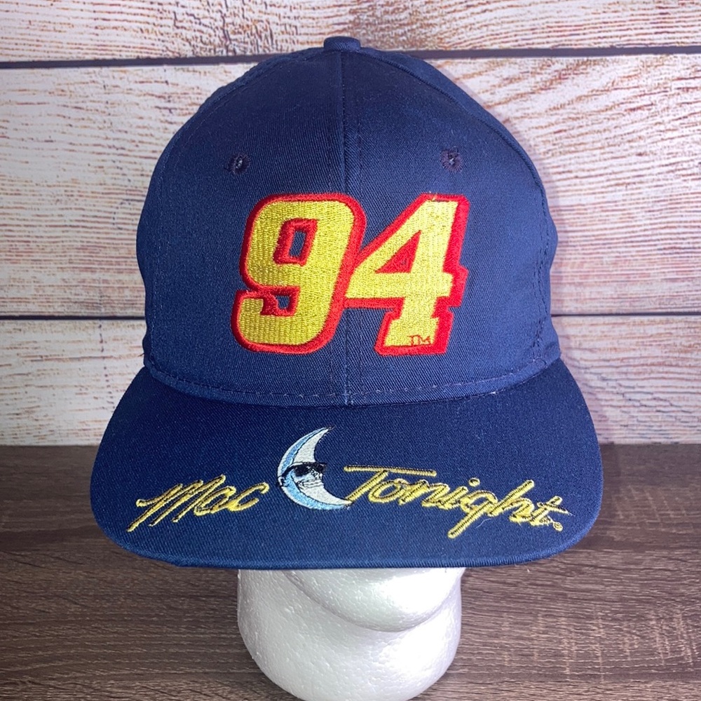 Vintage Nascar McDonalds Mac Tonight Moon Snapback Hat NASCAR Billy Elliott 94